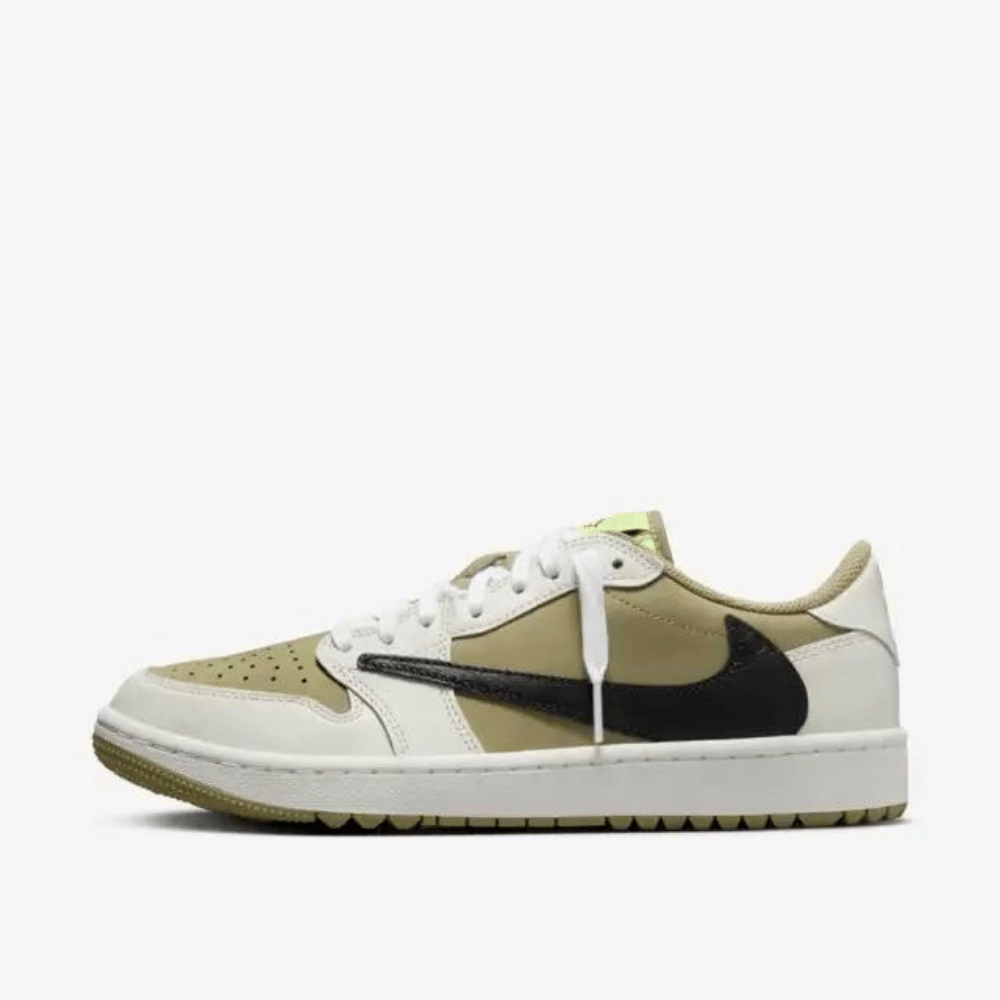 JORDAN 1 RETRO LOW GOLF TRAVIS SCOTT NEUTRAL OLIVE